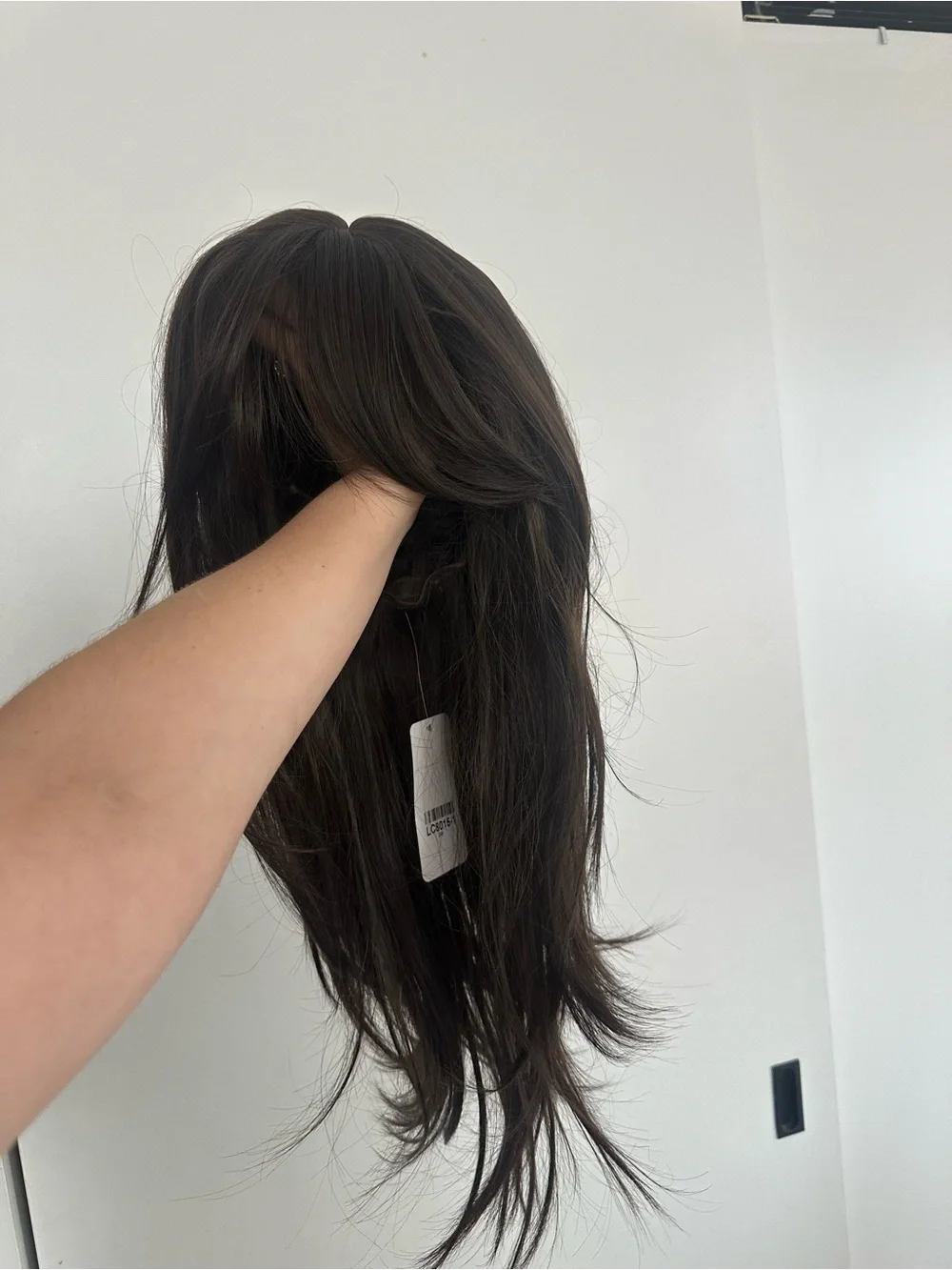 Women's Dark Brown Long Layered Wig - Natural Look NWT